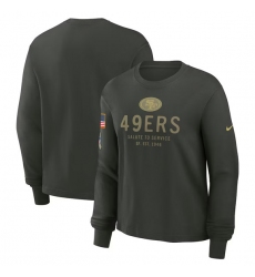 Men's San Francisco 49ers Dark Green 2025 Salute to Service Sideline Dri-FIT Long Sleeve T-Shirt