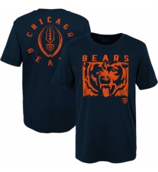 Men's Chicago Bears Navy Preschool Liquid Camo Logo T Shirt