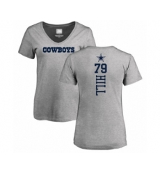 Football Dallas Cowboys #79 Trysten Hill Navy Blue Backer T-Shirt