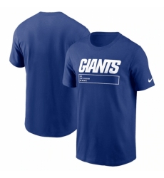Men's New York Giants Royal Division Essential T Shirt