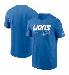 Men's Detroit Lions Blue Division Essential T Shirt