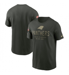 Men's Carolina Panthers Forest Green 2025 Salute to Service Sideline Primary Edge Dri-FIT T-Shirt