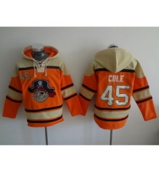 Men's Pittsburgh Pirates #45 Gerrit Cole Orange MLB Baseball Hoodie