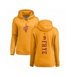 NBA Women's Nike Cleveland Cavaliers #9 Channing Frye Gold One Color Backer Pullover Hoodie