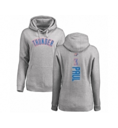 Basketball Women's Oklahoma City Thunder #3 Chris Paul Ash Backer Pullover Hoodie