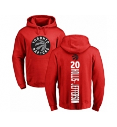 Basketball Toronto Raptors #20 Rondae Hollis-Jefferson Red Backer Pullover Hoodie