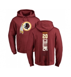 Football Washington Redskins #20 Landon Collins Maroon Backer Pullover Hoodie
