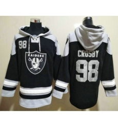 Men's Las Vegas Raiders #98 Maxx Crosby Black Stitched NFL Hoodie