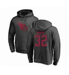 Football Arizona Cardinals #32 Budda Baker Ash One Color Pullover Hoodie
