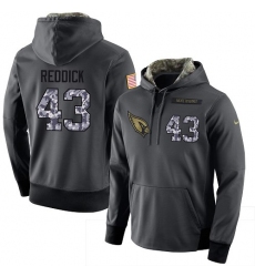 NFL Men Nike Arizona Cardinals #43 Haason Reddick Stitched Black Anthracite Salute to Service Player Performance Hoodie