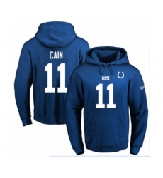 Football Men's Indianapolis Colts #11 Deon Cain Royal Blue Name & Number Pullover Hoodie