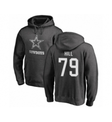 Football Dallas Cowboys #79 Trysten Hill Ash One Color Pullover Hoodie