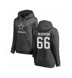 Football Women's Dallas Cowboys #66 Connor McGovern Ash One Color Pullover Hoodie