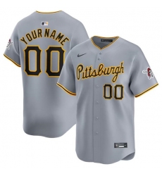 Men's Pittsburgh Pirates Active Player Custom White Home Limited Baseball Stitched Jersey