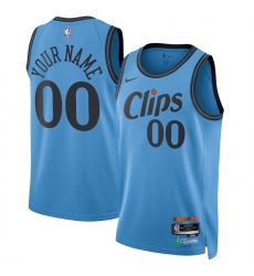 Men's Los Angeles Clippers Active Player Custom Light Blue 2024-25 CityEdition Stitched Jersey