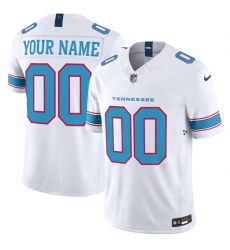 Men's Tennessee Titans Active Player Custom White 2026 F.U.S.E. Vapor Limited Stitched Football Jersey