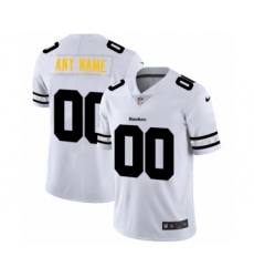 Men's Pittsburgh Steelers Customized White Team Logo Cool Edition Jersey