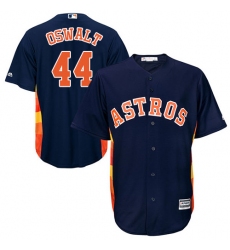 Youth Majestic Houston Astros #44 Roy Oswalt Authentic Navy Blue Alternate Cool Base MLB Jersey