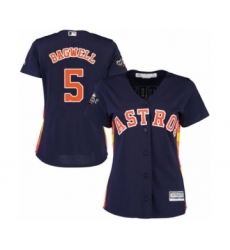 Women's Houston Astros #5 Jeff Bagwell Authentic Navy Blue Alternate Cool Base 2019 World Series Bound Baseball Jersey