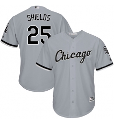 Youth Majestic Chicago White Sox #33 James Shields Replica Grey Road Cool Base MLB Jersey