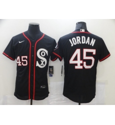 Men's Chicago White Sox #45 Michael Jordan Black Nike MLB Jersey