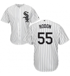 Men's Majestic Chicago White Sox #55 Carlos Rodon White Home Flex Base Authentic Collection MLB Jersey