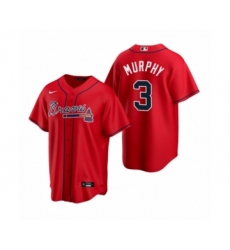 Women Atlanta Braves #3 Dale Murphy Nike Red 2020 Replica Alternate Jersey