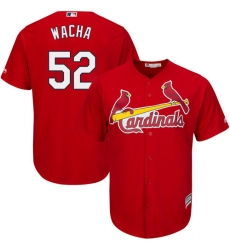 Youth Majestic St. Louis Cardinals #52 Michael Wacha Authentic Red Alternate Cool Base MLB Jersey