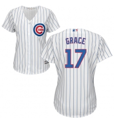 Women's Majestic Chicago Cubs #17 Mark Grace Authentic White Home Cool Base MLB Jersey