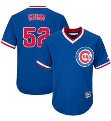 Youth Majestic Chicago Cubs #52 Justin Grimm Authentic Royal Blue Cooperstown Cool Base MLB Jersey