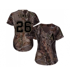 Women's Arizona Diamondbacks #26 Yasmany Tomas Authentic Camo Realtree Collection Flex Base Baseball Jersey