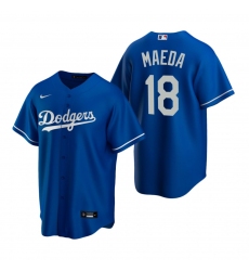 Men's Nike Los Angeles Dodgers #18 Kenta Maeda Royal Alternate Stitched Baseball Jersey