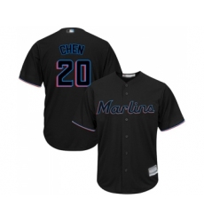 Youth Miami Marlins #20 Wei-Yin Chen Replica Black Alternate 2 Cool Base Baseball Jersey