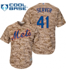 Men's Majestic New York Mets #41 Tom Seaver Replica Camo Alternate Cool Base MLB Jersey