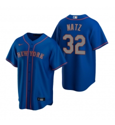 Men's Nike New York Mets #32 Steven Matz Royal Alternate Road Stitched Baseball Jersey
