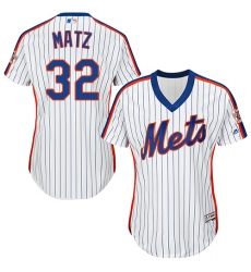 Women's Majestic New York Mets #32 Steven Matz Authentic White Alternate Cool Base MLB Jersey