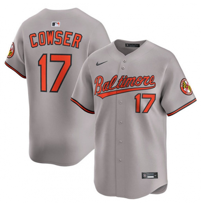 Men's Baltimore Orioles #17 Colton Cowser Gray 2025 Limited Stitched Baseball Jersey