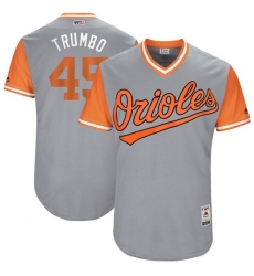 Men's Majestic Baltimore Orioles #45 Mark Trumbo 
