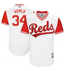 Men's Majestic Cincinnati Reds #34 Homer Bailey 