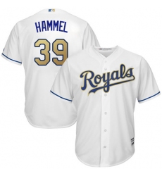 Youth Majestic Kansas City Royals #39 Jason Hammel Authentic White Home Cool Base MLB Jersey