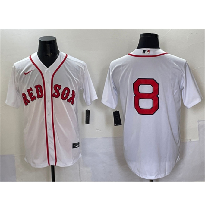 Men's Boston Red Sox #8 Carl Yastrzemski White Cool Base Stitched Baseball Jersey