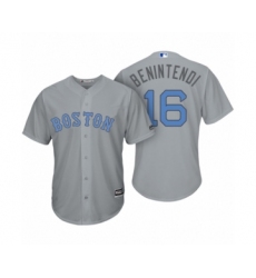 Men's Boston Red Sox #16 Andrew Benintendi Gray 2017 Fathers Day Cool Base Jersey