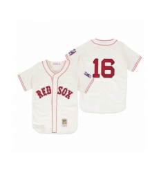 Youth Boston Red Sox #16 Andrew Benintendi Cream 1939 Authentic Home Jersey