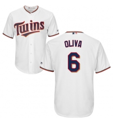 Youth Majestic Minnesota Twins #6 Tony Oliva Replica White Home Cool Base MLB Jersey