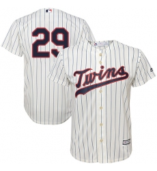 Men's Majestic Minnesota Twins #29 Rod Carew Replica Cream Alternate Cool Base MLB Jersey