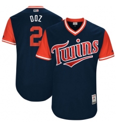 Men's Majestic Minnesota Twins #2 Brian Dozier 