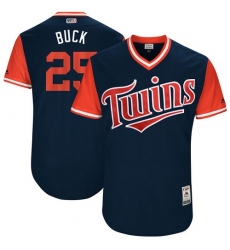 Men's Majestic Minnesota Twins #25 Byron Buxton 