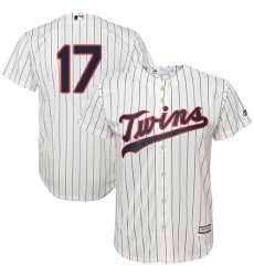 Youth Majestic Minnesota Twins #17 Jose Berrios Replica Cream Alternate Cool Base MLB Jersey