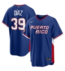 Men's Puerto Rico Baseball Customized Blue 2026 World Baseball Classic Road Stadium Stitched Jersey