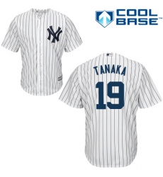 Youth Majestic New York Yankees #19 Masahiro Tanaka Authentic White Home MLB Jersey
